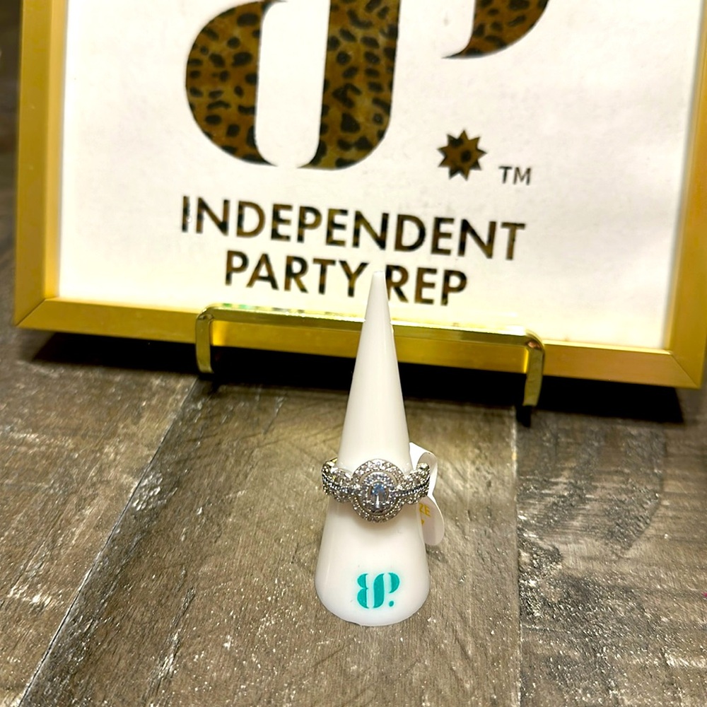 Bomb Party The Sterling Club Swiss blue topas ring